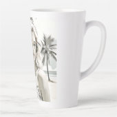 Girl Elegant in Schwarz und Weiß Milchtasse (Rechts)