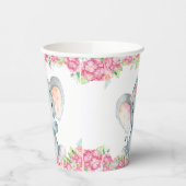 Girl Elephant Baby Duschpapiertassen Pappbecher (Links)