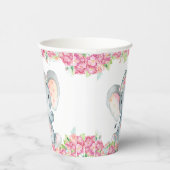 Girl Elephant Baby Duschpapiertassen Pappbecher (Rechts)