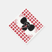 Girl Elephant Birthday Serviette (Ecke)