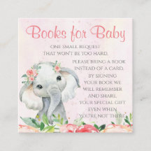 Girl Elephant Book Request Cards