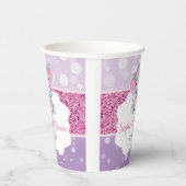 Girl Elephant Dusche Rosa Lila Papiertüten kundens Pappbecher (Rechts)