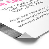 Girl Elephant Time Kapsel Baby Duschzeichen Poster (Ecke)