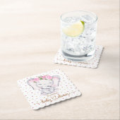 Girl Elephant Watercolor Babydusche Untersetzer (Vor Ort)