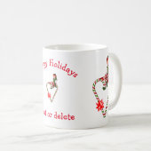 Girl Elf Candy Cane Weihnachtsfeiertag Kaffeetasse (VorderseiteRechts)