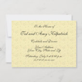 Girl Elf Fairy Daffodil Antique Oaster Einladung (Rückseite)