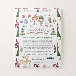 Girl Elf   Kids Christmas Elf Auf Wiedersehen Brie Puzzle