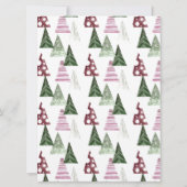 Girl Elf | Kinder Weihnachts-Elf-Berichtskarte Einladung (Rückseite)