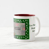 Girl Elf Scene Weihnachts-Foto-Tasse Zweifarbige Tasse (VorderseiteRechts)