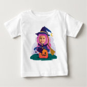 Girl Face Personalized Baby T-shirt (Vorderseite)