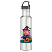 Girl Face Personalized Edelstahlflasche (Vorderseite)