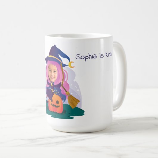 Girl Face Personalized Kaffeetasse (VorderseiteRechts)