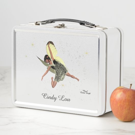 Girl Fairy mit gelbem Flügel Lunch Box (Beispiel)