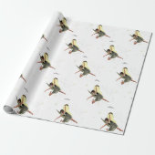 Girl Fairy mit gelbem Wings Wrapping Paper Geschenkpapier (Ungerollt)