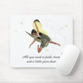 Girl Fairy mit gelben Flügelmousepad Mousepad (Mit Mouse)