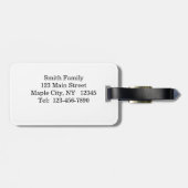 Girl Fairy mit gelben Flügeln Gepäckmarke Gepäckanhänger (Rückseite horizontal)