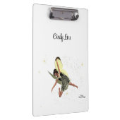 Girl Fairy mit gelben Flügeln Klemmbrett (Rechts)