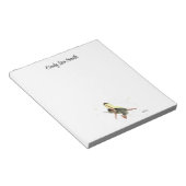 Girl Fairy mit gelben Flügeln Notepad Notizblock (angewinkelt)