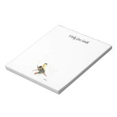 Girl Fairy mit gelben Flügeln Notepad Notizblock (Rotiert)