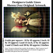 Girl Fairy, trockenblütig, grüne DL5RF Decoupage Seidenpapier