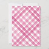 Girl Farm Animals Barnyard Geburtstag Einladung (Rückseite)