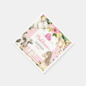 Girl Farm Birthday napkin Serviette (Ecke)