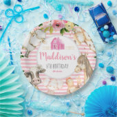 Girl Farm Birthday Papierteller (Party)