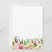 girl farm pig birthday invitation einladung (Rückseite)