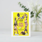 GIRL FEVER POSTCARD POSTKARTE (Stehend Vorderseite)