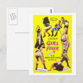 GIRL FEVER POSTCARD POSTKARTE (Vorne/Hinten)