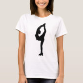 Girl-Figur-Skater-Shirt T-Shirt (Vorderseite)