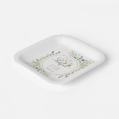 Girl First Birthday Kleine Miss ONEderful Niedlich Pappteller (Gewinkelt)