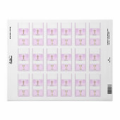 Girl First Communion Hershey Mini Candy Wrapper Adressaufkleber (Vorne)