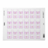 Girl First Communion Hershey Nugget Candy Wrapper Adressaufkleber (Vorne)