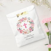 Girl First Communion Watercolor Pink Floral Geschenktütchen (Versiegelt)
