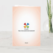 Girl First Heilige Kommunion Faltkarte Karte (Rückseite)