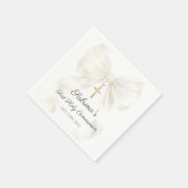 Girl First Holy Communion Bow Napkins Serviette (Ecke)