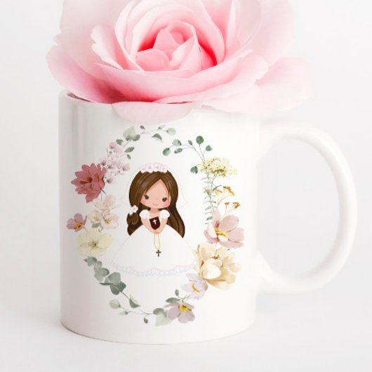 Girl First Holy Communion Ceramic Coffee Mug Kaffeetasse
