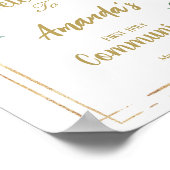 Girl First Kommune Willkommenszeichen Poster (Ecke)