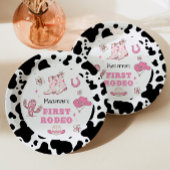 Girl First Rodeo Cowgirl Geburtstagsparty Pappteller
