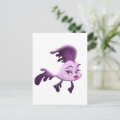 Girl Fish Postkarte (Stehend Vorderseite)