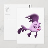 Girl Fish Postkarte (Vorne/Hinten)