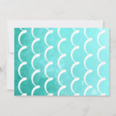 Girl Fishing 1. Geburtstag Foto Einladung (Rückseite)