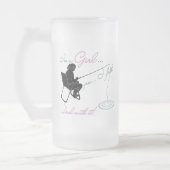 Girl Fishing Deal with it Fishing Gear Mattglas Bierglas (Links)