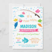 Girl Fishing - Einladung zum Geburtstag 2. 3. (Vorderseite)