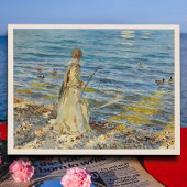 Girl Fishing, Sargent 1913 Poster