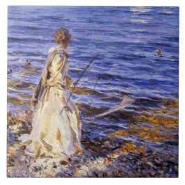 Girl Fishing (von John Singer Sargent) Fliese