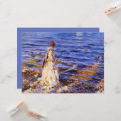 Girl Fishing (von John Singer Sargent) Karte (Vorderseite/Rückseite Beispiel)