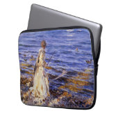Girl Fishing (von John Singer Sargent) Laptopschutzhülle (Vorderseite Links)
