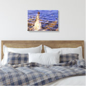 Girl Fishing (von John Singer Sargent) Leinwanddruck (Insitu (Schlafzimmer))